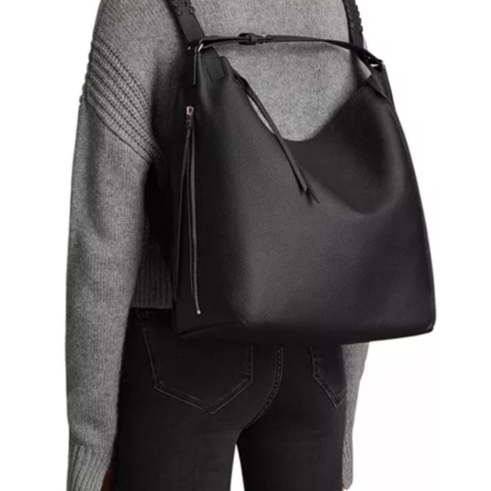 Black Leather Shoulder Bag